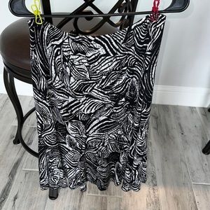 Black and white skirt